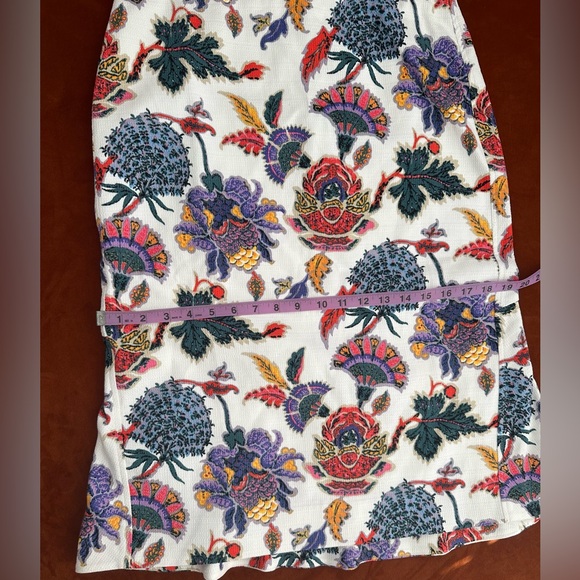J Crew Brand New With Tags Colorful Cotton Paisley Trumpet Skirt Size 6 - Picture 4 of 11